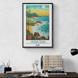 Bali Travel Poster, Nusa Dua, Poster