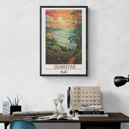 Bali Travel Poster, Seminyak Travel Poster