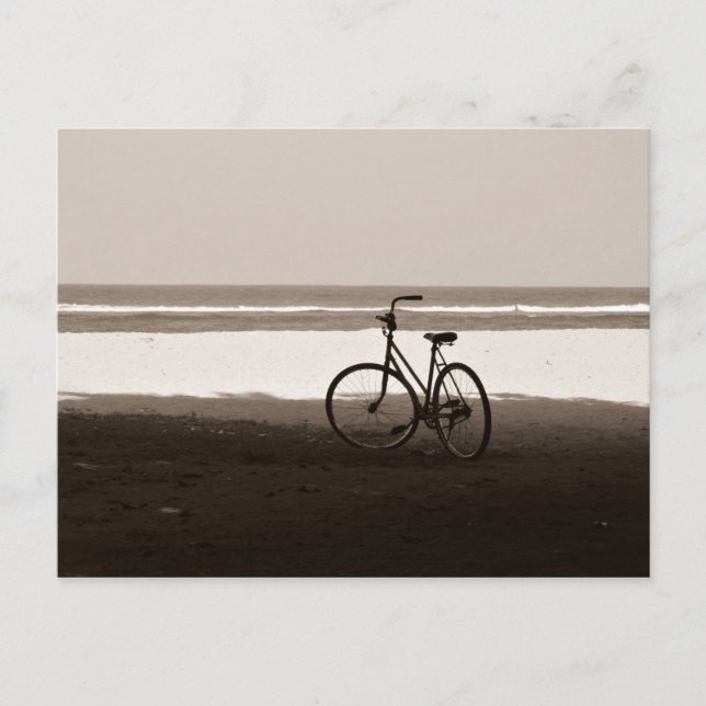 Bali Vacation Sanur Beach Radfahren Postkarte (Vorderseite)