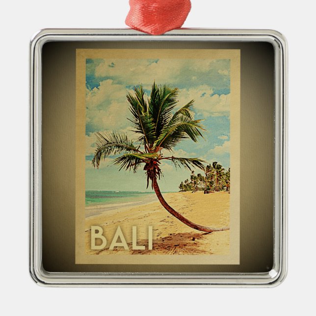 Bali Vintage Reisen Ornament Palme (Vorne)