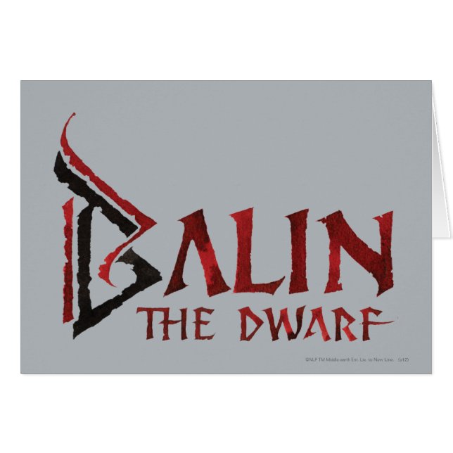 Balin Name (Vorderseite (Horizontal))