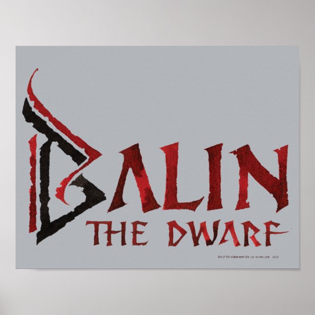 Balin Name Poster (Vorne)