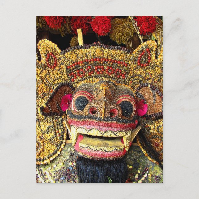 Balinese Barong 2 Postkarte (Vorderseite)