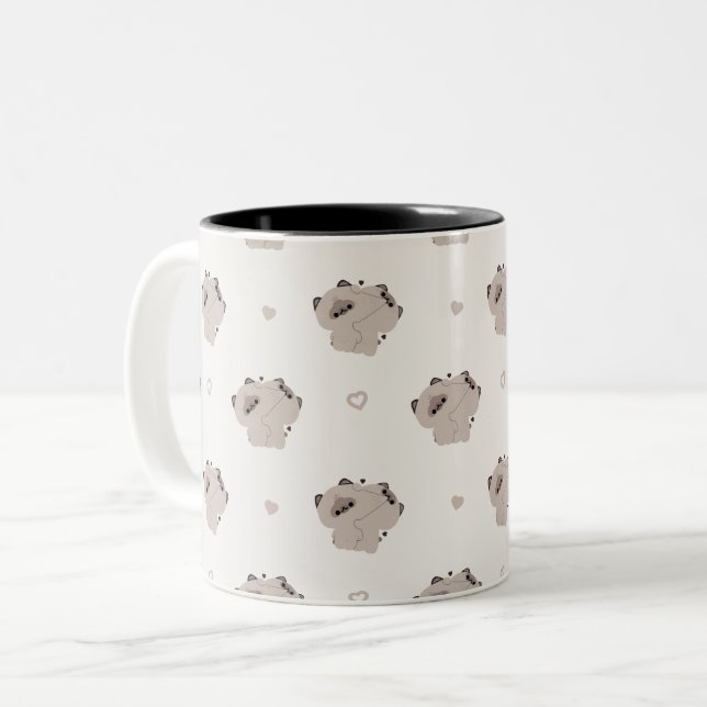 Balinese Cat Couple Tasse (Vorderseite Links)