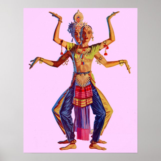 Balinese dancers print poster (Vorne)