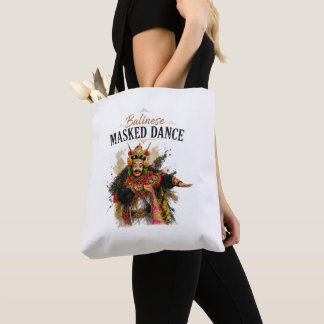 Balinese Masked Dance Tote Bag Tasche