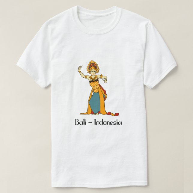 Balinese Women Dancer Indonesia T-Shirt (Design vorne)