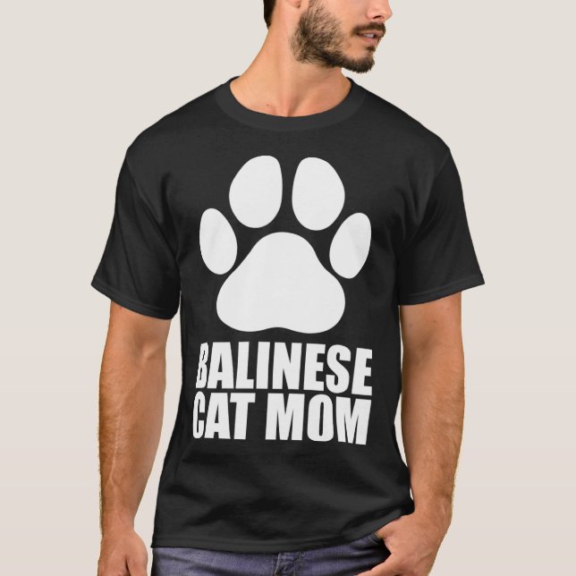 Balinesische Katzenmutter T-Shirt (Vorderseite)