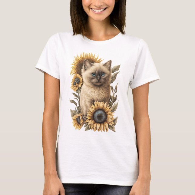 BALINESISCHE KÜCHE MIT SONNENBLUMEN T-Shirt (Vorderseite)