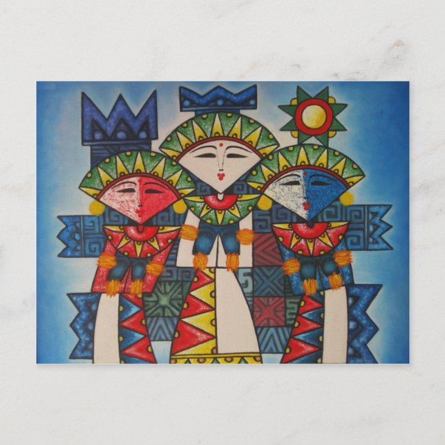 balinesische Tänzer Postkarte (Vorderseite)