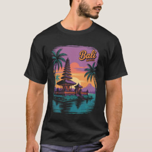 Balinesische Tempel Indonesische Vintage Bali Indo T-Shirt