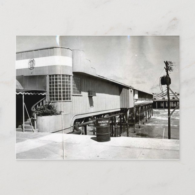 *balinesischer Saal in Galveston, Texas Postkarte (Vorderseite)