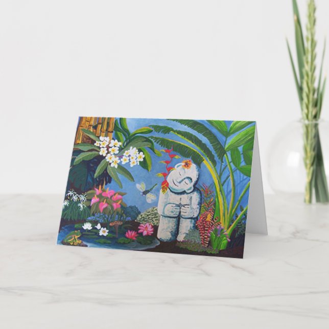 balinesischer Urlaub Feiertagskarte (Vorderseite)