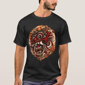 Balinesisches Barong-Illustrations-T-Shirt T-Shirt