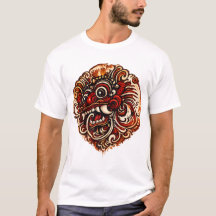 Balinesisches Barong-Illustrations-T-Shirt