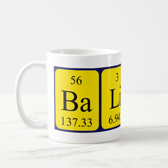 Bálint Periodenname Tasse (Links)