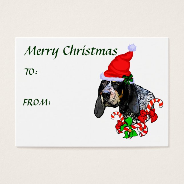 Balise Bluetick Coonhound Christmas (Devant)