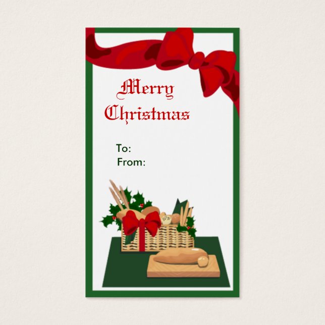 Balise cadeau de Noël Pain Panier (Devant)