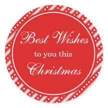 Balise cadeau de Noël rouge et blanc Stickers