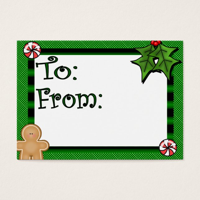 Balise cadeau de vacances personnalisé (Devant)