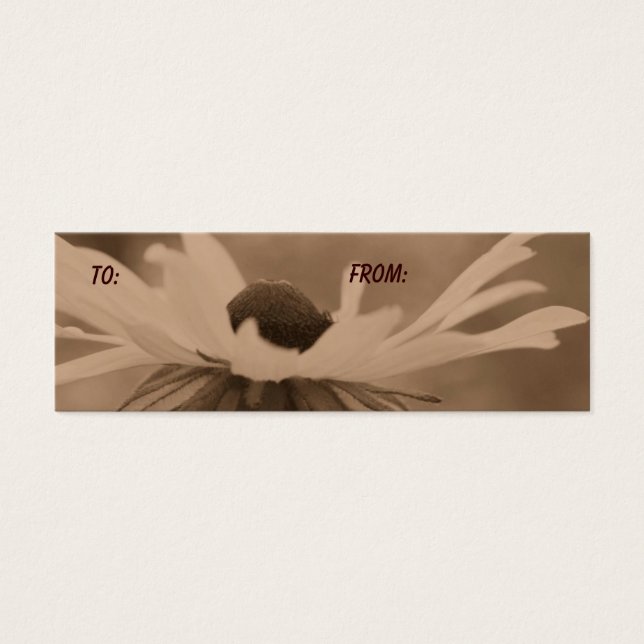 Balise Cadeau Sepia Black Eyed Susan Flower (Devant)
