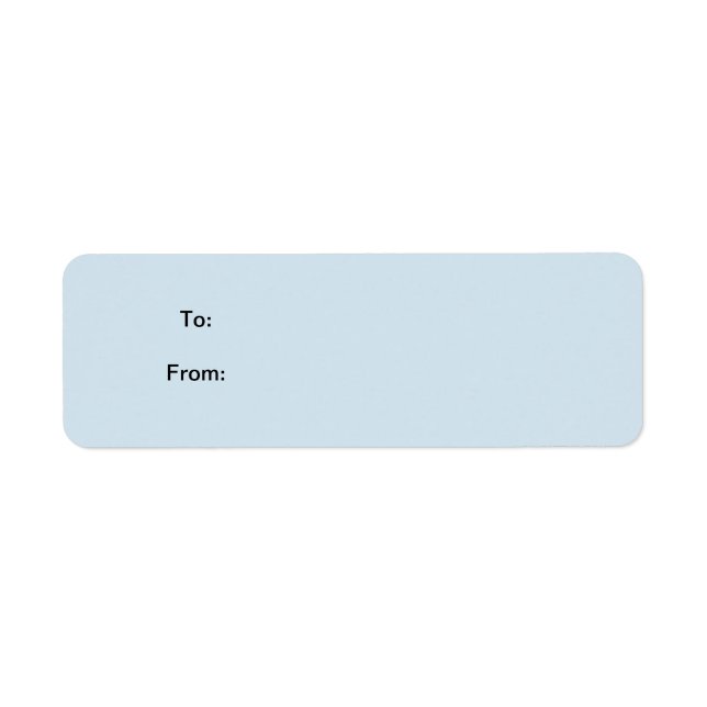 Balise cadeau Sticker bleu (Devant)