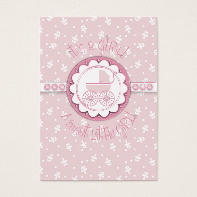 Balise cadeau Sweet One Girl (Devant)