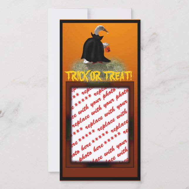 Balise Carte photo Halloween ou cadeau photo (Devant)