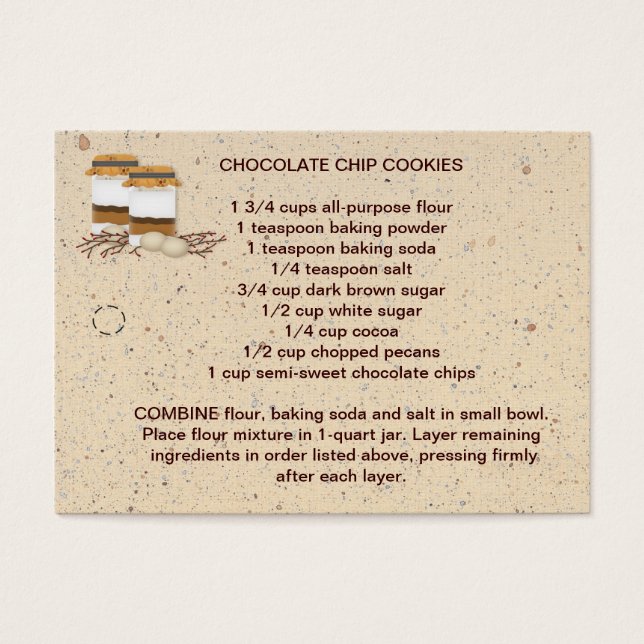 Balise Cookie Mix In A Jar Recipe (Devant)