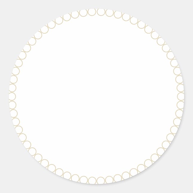 Balise d'autocollant étiquette rond blanc pour pot (Devant)