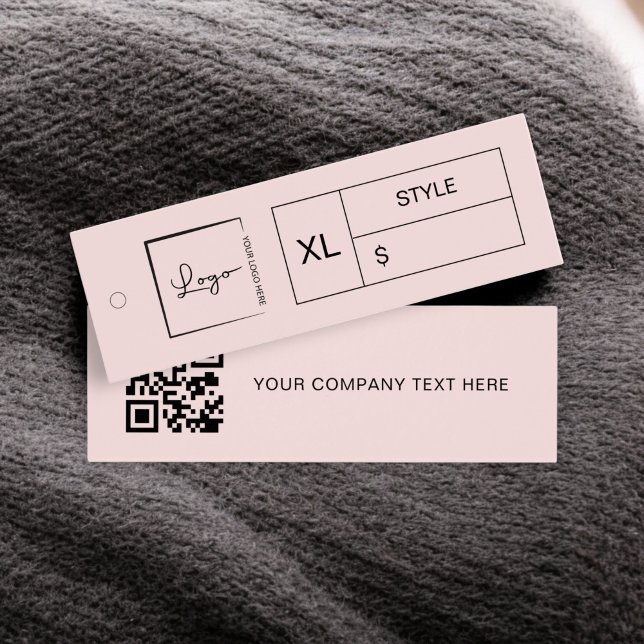 Balise de blocage du logo de l'entreprise rose Pri (Créateur téléchargé)