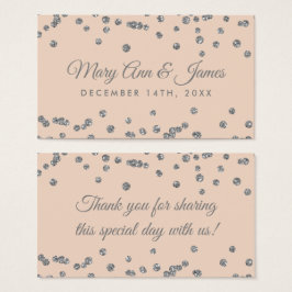 Balise de mariage Favor Parties scintillant argent