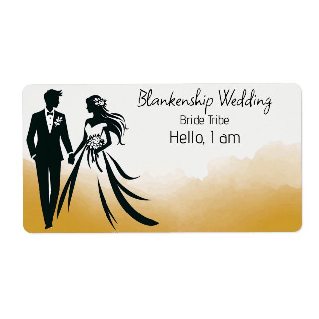 Balise de nom du Étiquette Arrière - plan Abstrait (Devant)