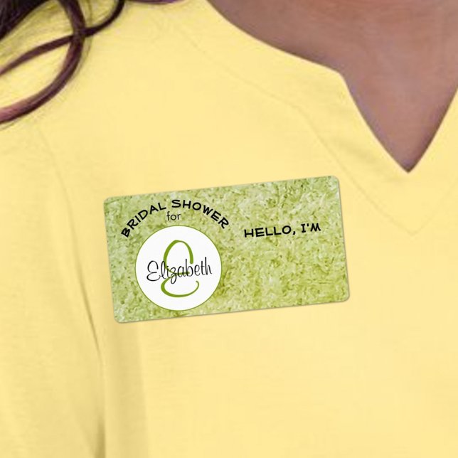 Balise de nom du Étiquette de papier monogramme de (special event paper label name tag )