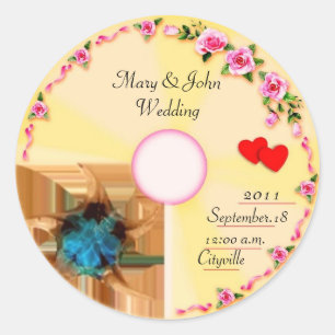 Balise de préférence de mariage du Étiquette CD