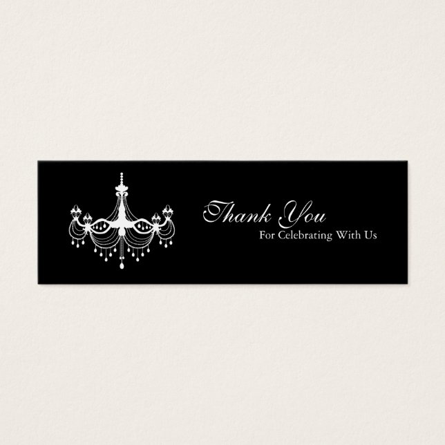 Balise de préférence du lustre blanc et noir (Devant)