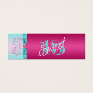 Balise de préférence Floral Aqua, rose chaud et bl