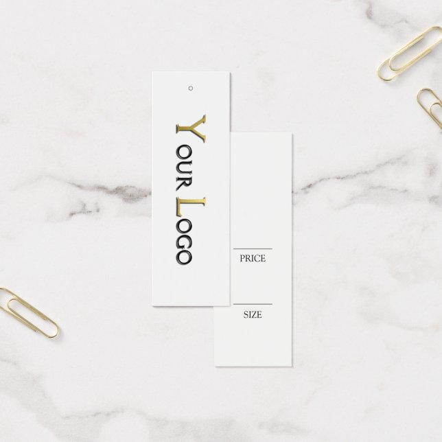 Balise de prix de couture blanc simple (Bureau)