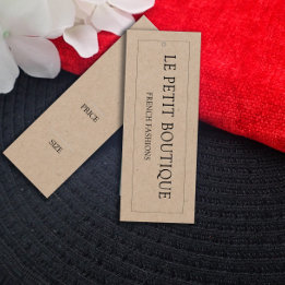 Balise de prix de couture simple Kraft