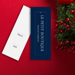 Balise de prix de passe-passe bleu marine