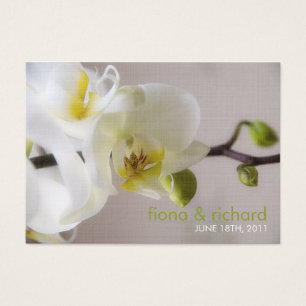 Balise Favoris de mariage ・ Orchidée blanche