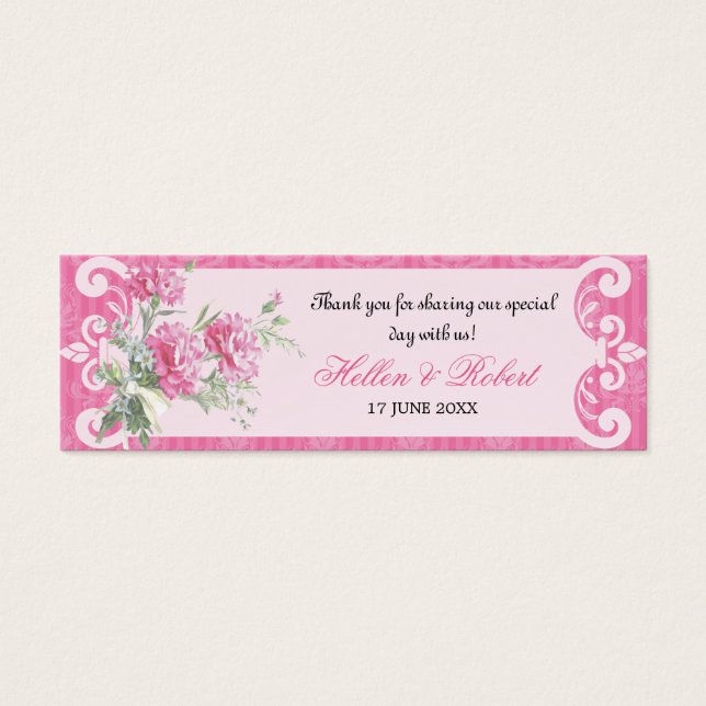 Balise Fleur Damas élégant mariage Favor (Devant)