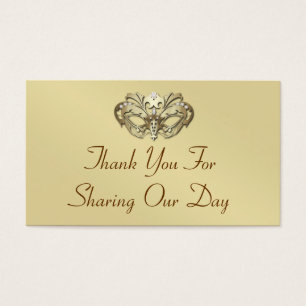 Balise Gold Masquerade Elegant Favor