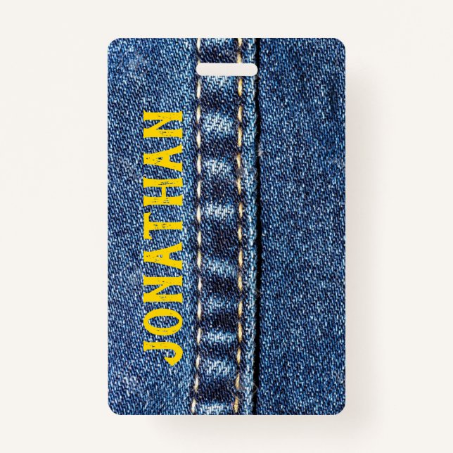 Balise Jeans bagage / Badge (Devant)
