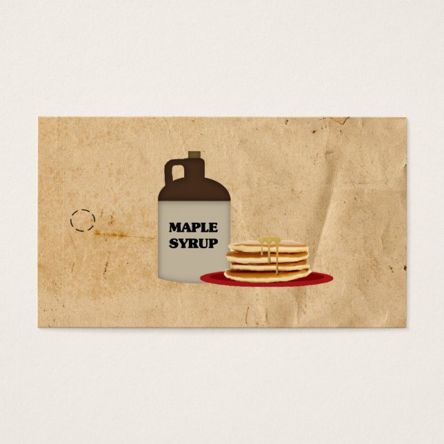 Balise Jug And Pancakes Maple Sirop Hang (Devant)