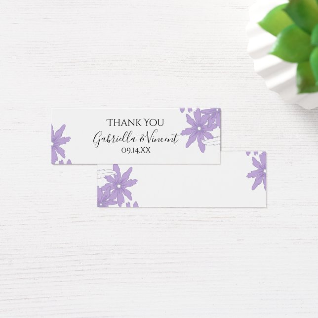 Balise Maisies violettes sur le mariage blanc Favo (Bureau)