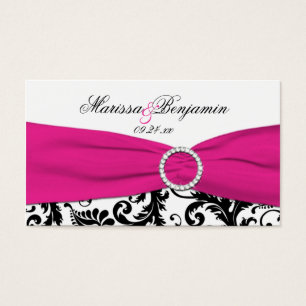 Balise Noir, Blanc et Fuchsia Wedding Favor