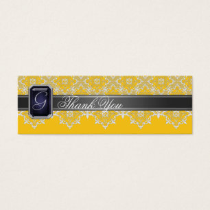 Balise Noir & Jaune Dentelle Jaillie Mariage Favor