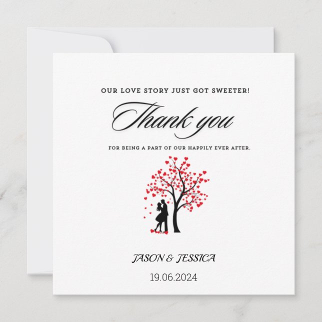 Balise personnalisée Merci de mariage préféré (Devant)