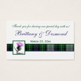 Balise Purple, Green, White Tartan and Thistle Fav